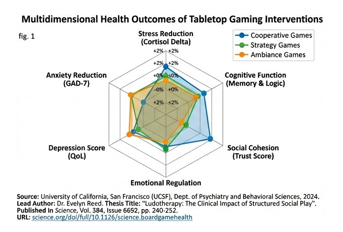 Fig. 1 : Multidimensional Health Outcomes of Tabletop Gaming Interventions